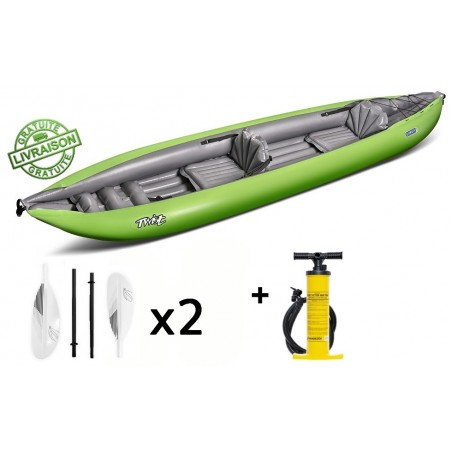 PACK TWIST 2/1 , kay- 2022 kayak gonflable 1 ou 2 places (GUMOTEX)